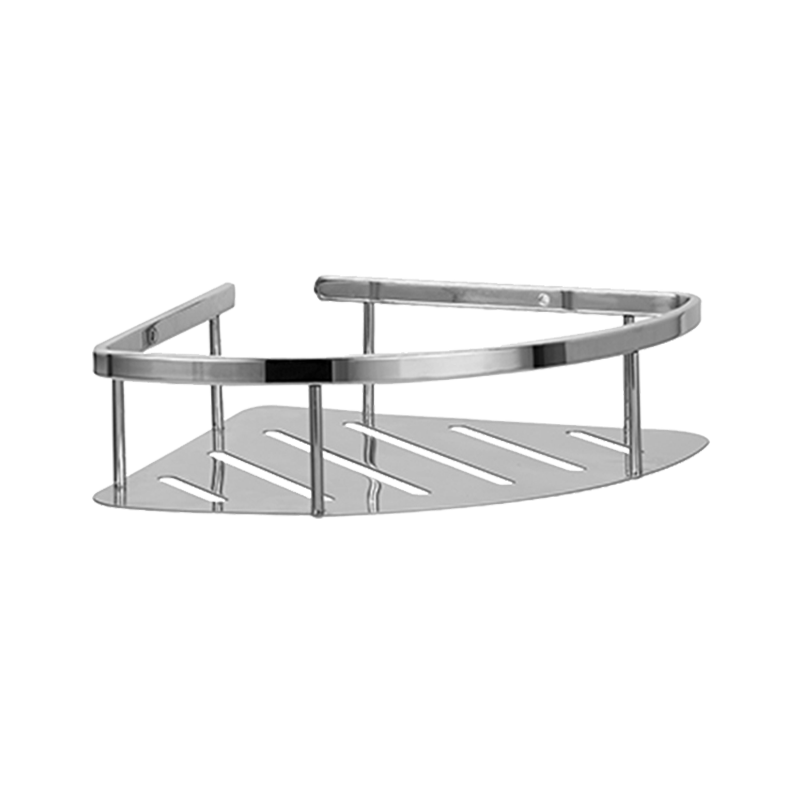 8515 30x23x8cm rostfritt stål öppen triangel tvålkorg enskikt dusch caddy