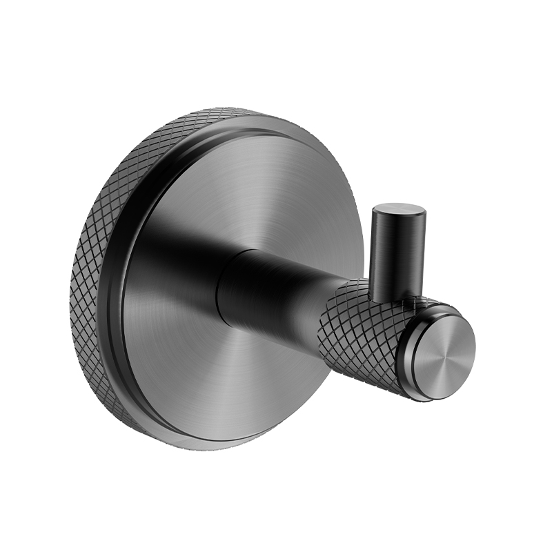 093011 ROBE THECH HOOK Borsted Gun Black, SUS304 Rostfritt stål badrumshandduk