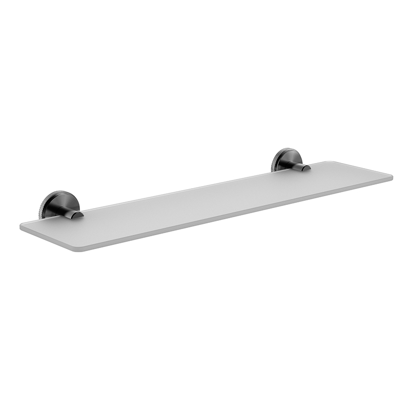 093061 väggmonterad badrum pistol svart glas duschhylla kosmetik lagringsplattform