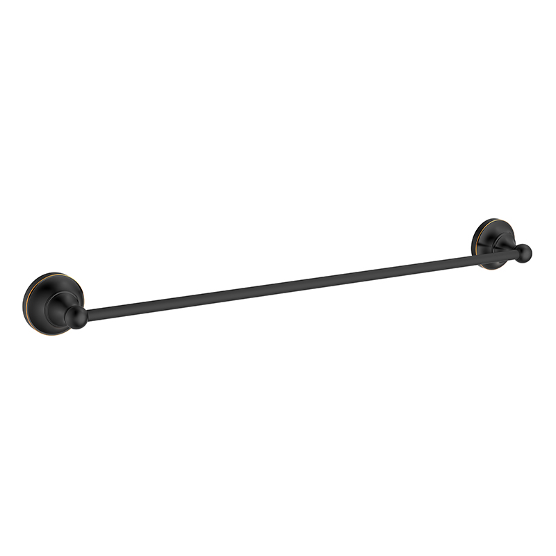 166045 Bronze Black Classical Badrum En enda handdukskena